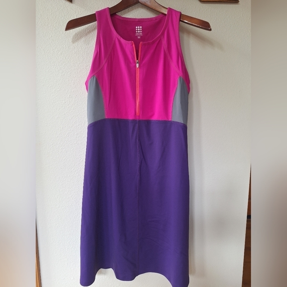 Title Nine Diamalete Colorblock Athletic Mini Dress Womens Size M
